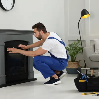 fixing electric fireplace