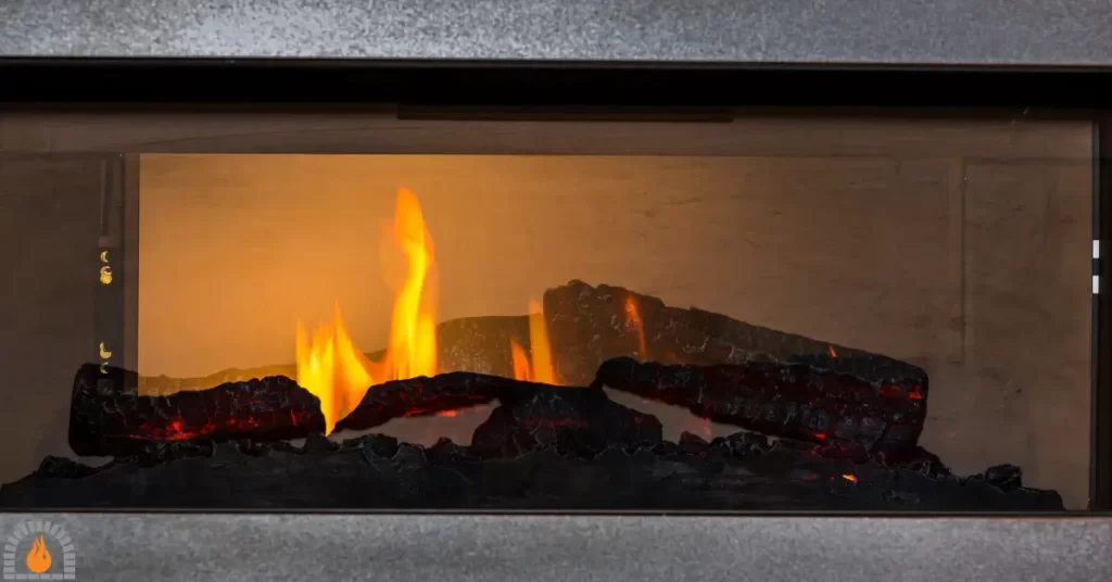 Illusion of Fire in electric fireplace