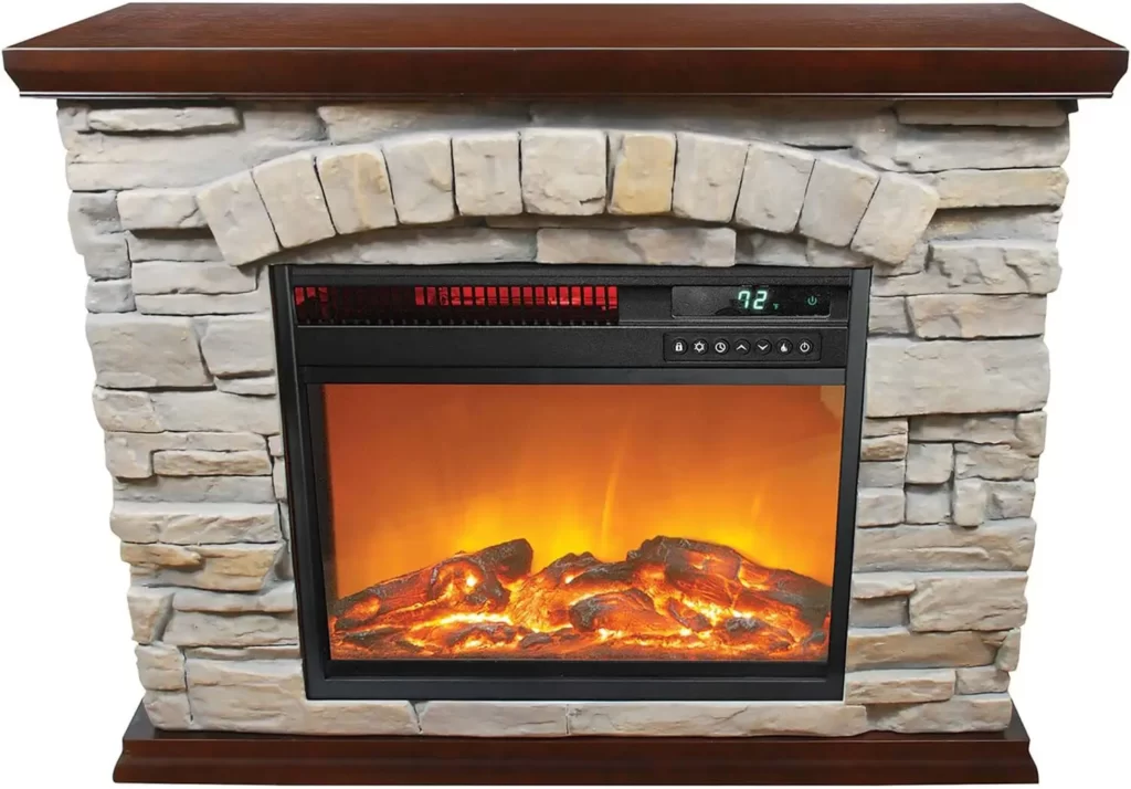 Stone style Electric Fireplace