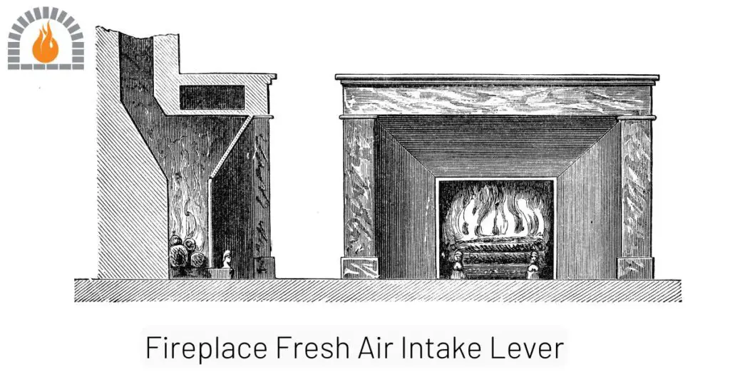 Fireplace Fresh Air Intake Lever