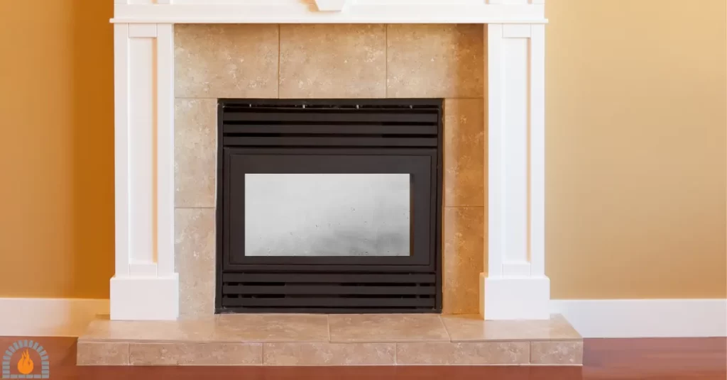 White Film On Gas Fireplace Glass