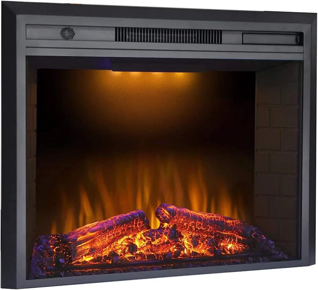 Valuxhome Electric Fireplace with Fire Crackling Sound
