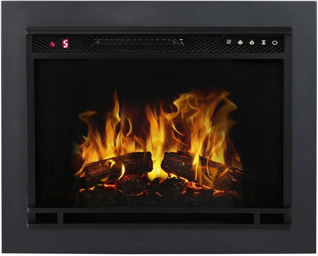 Regal Flame 33 Inch Flat Ventless Heater Electric Fireplace Insert Trim Kit