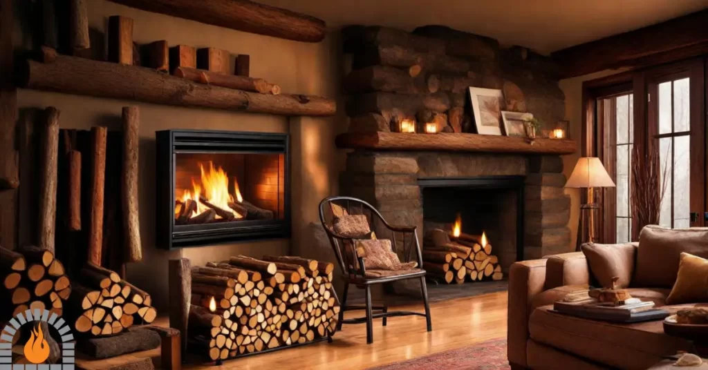 Wood Burning Gas Fireplace Combination