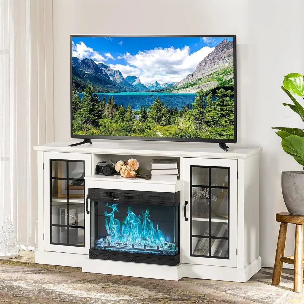 Oneinmil Electric Fireplace TV Stand Dresser