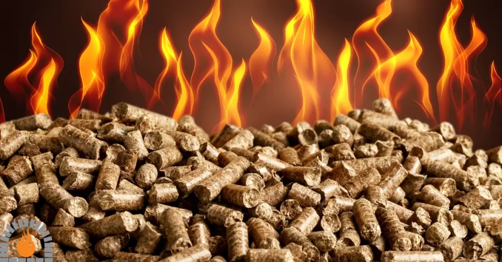 burning Wood Pellets