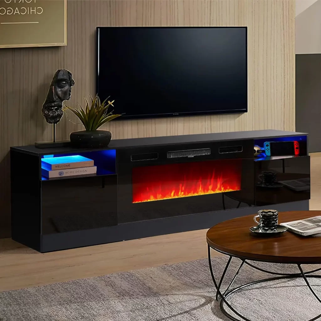 Oneinmil Fireplace TV Stand with 36" Electric Fireplace