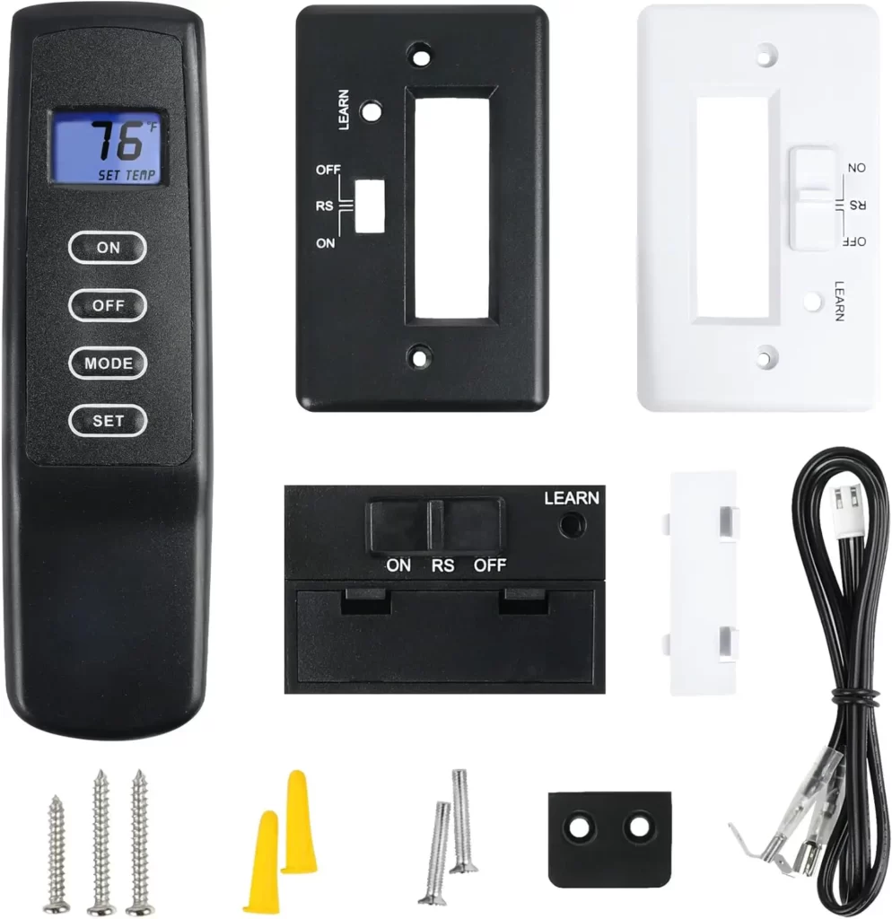 CASMER Gas Fireplace Remote Kit for Millivolt Gas Valve