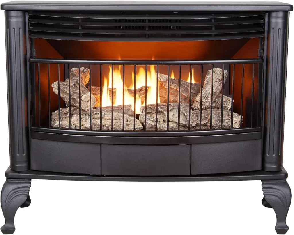 ProCom QNSD250RT Vent Free Dual Fuel gas fireplace.