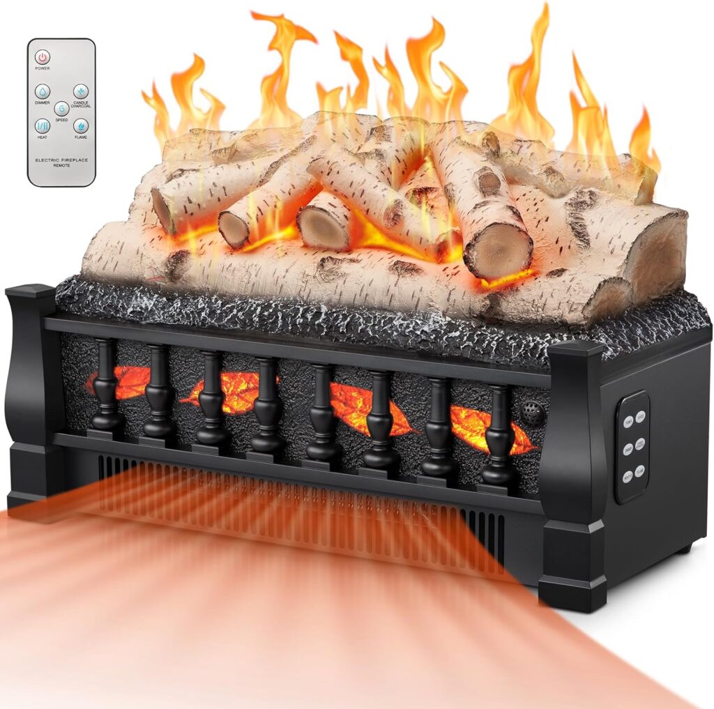 Joy Pebble Electric Fireplace Insert Log