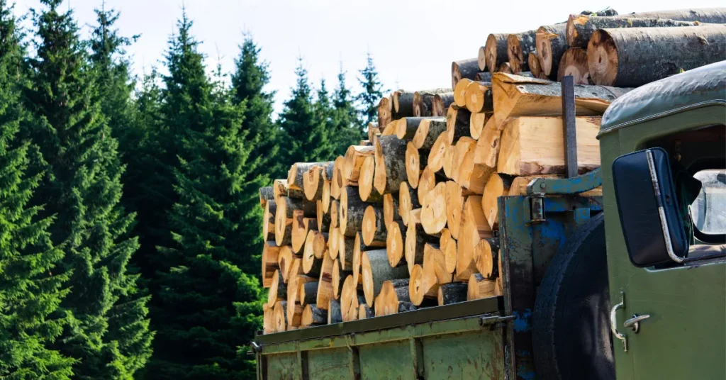 FIREWOOD IN TRUCK