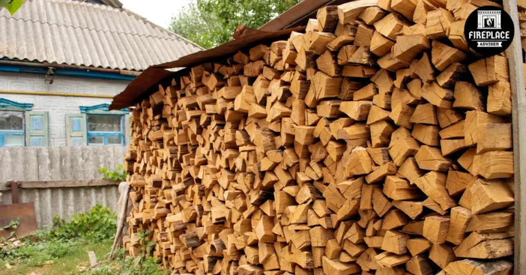 oak firewood rack