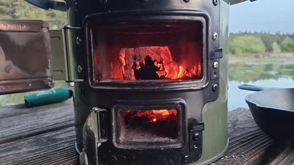 small wood burning stove