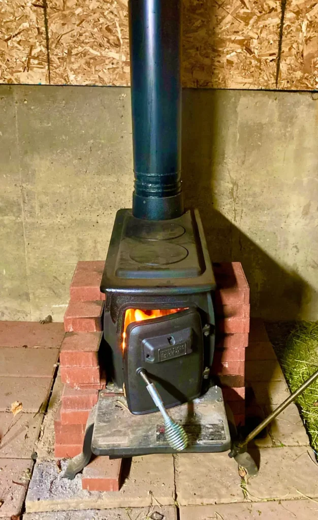 wood burning stove