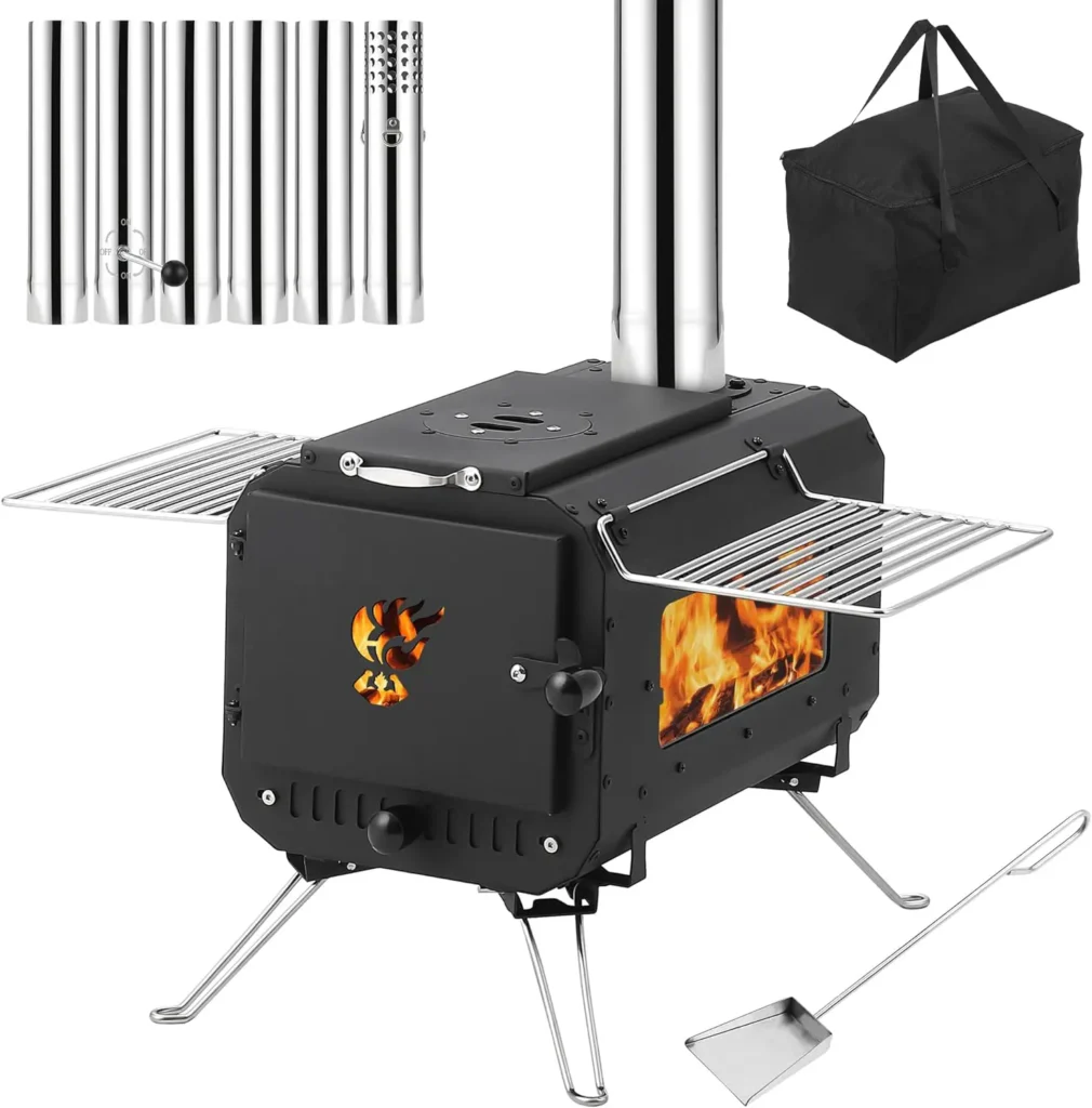 Gaomon Cast Iron Outdoor Portable Wood Stove