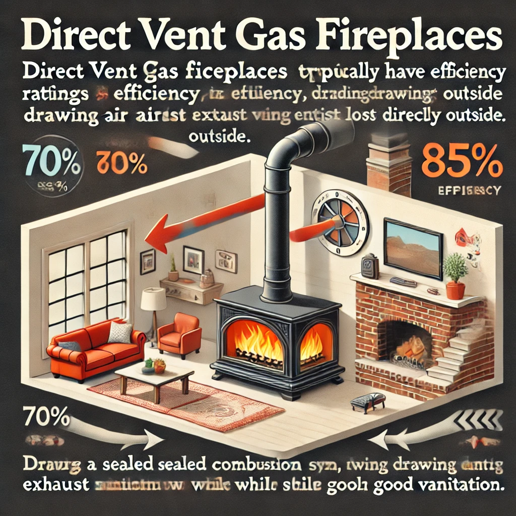 Direct Vent Gas Fireplaces Efficiency