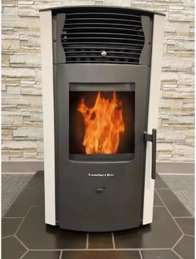 HP50S Small Wood Pellet Stove Arctic White