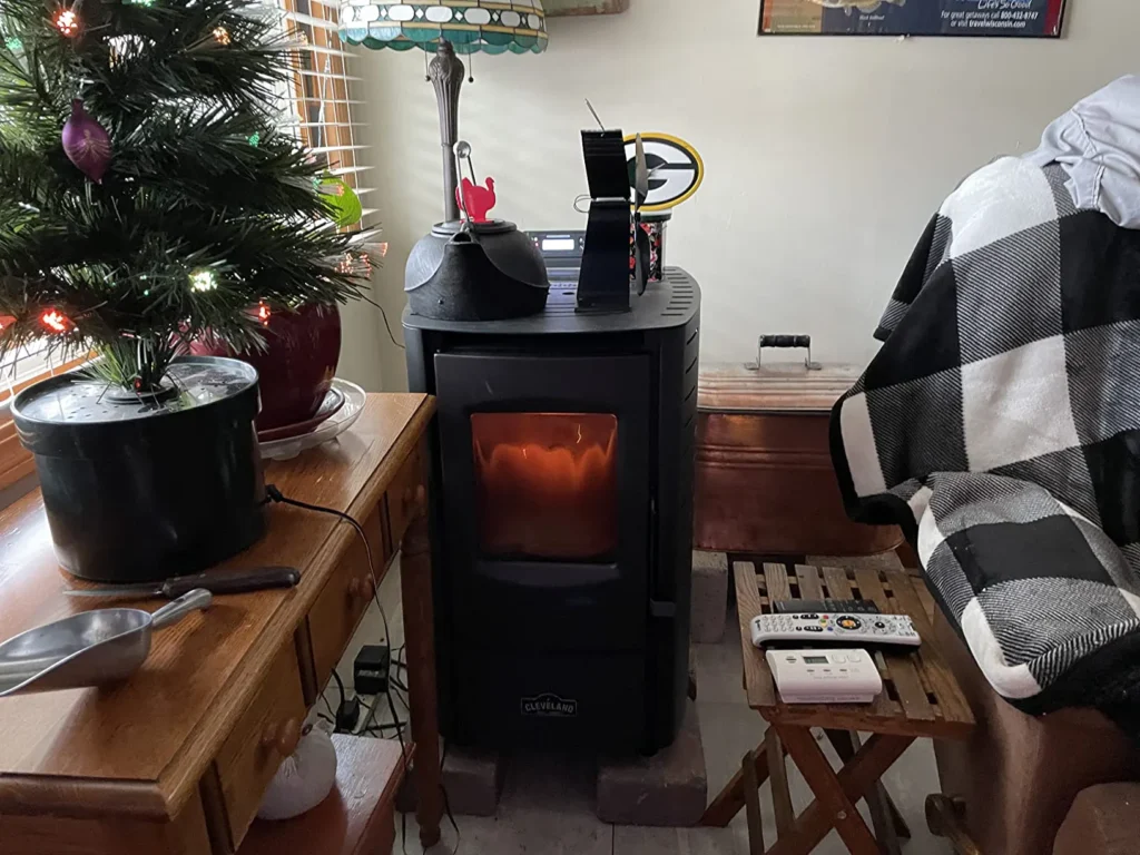 PS20W-CIW Black Mini Pellet Stove