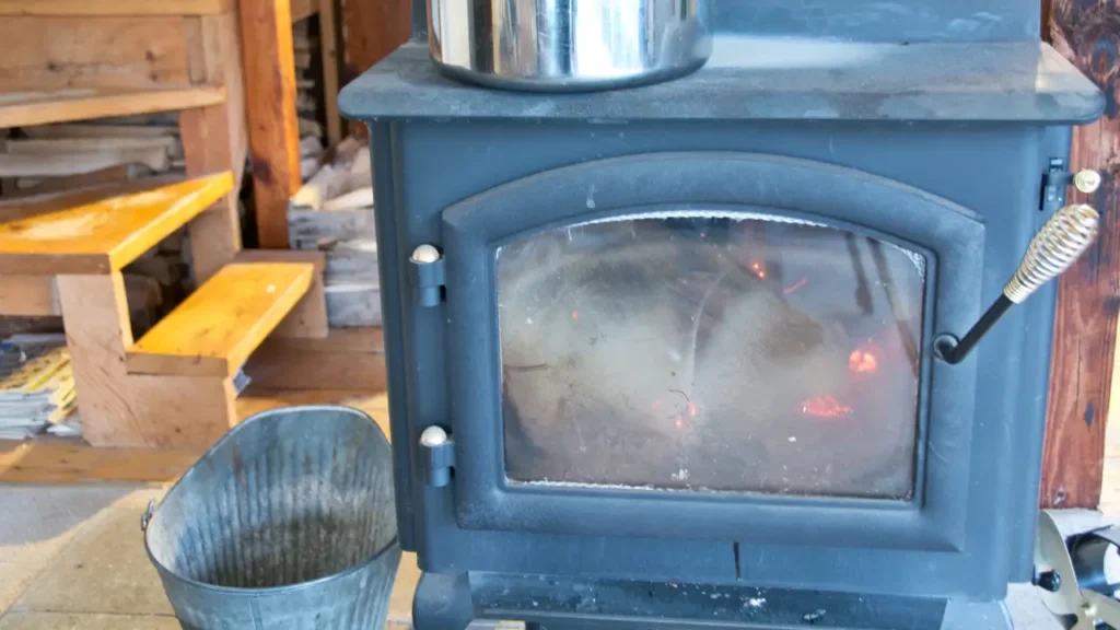 Woodstove Soot on Glass