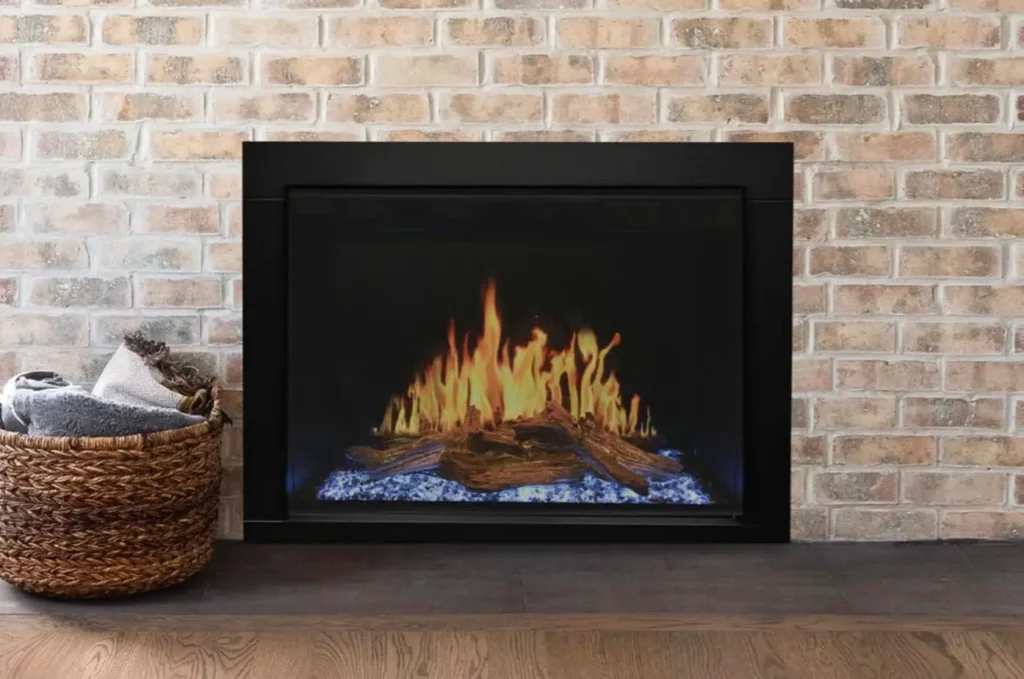 Orion Traditional Modern Flames 42-inch Heliovision Electric Fireplace