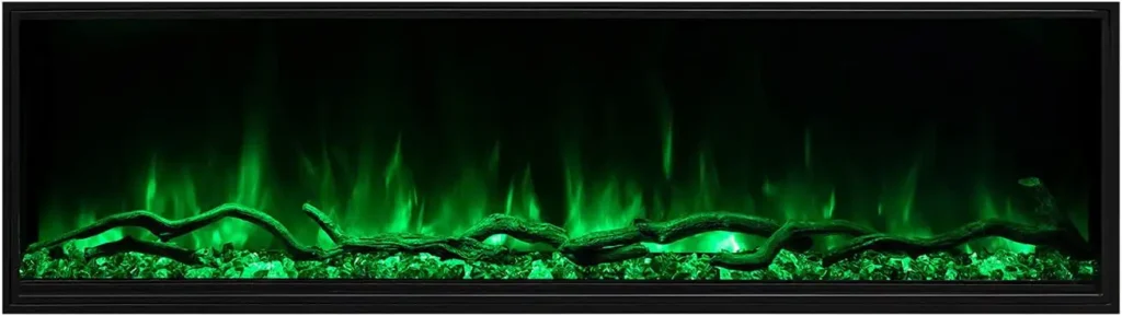 Pro Slim Built-in 56-Inch Modern Flames Electric Fireplace 