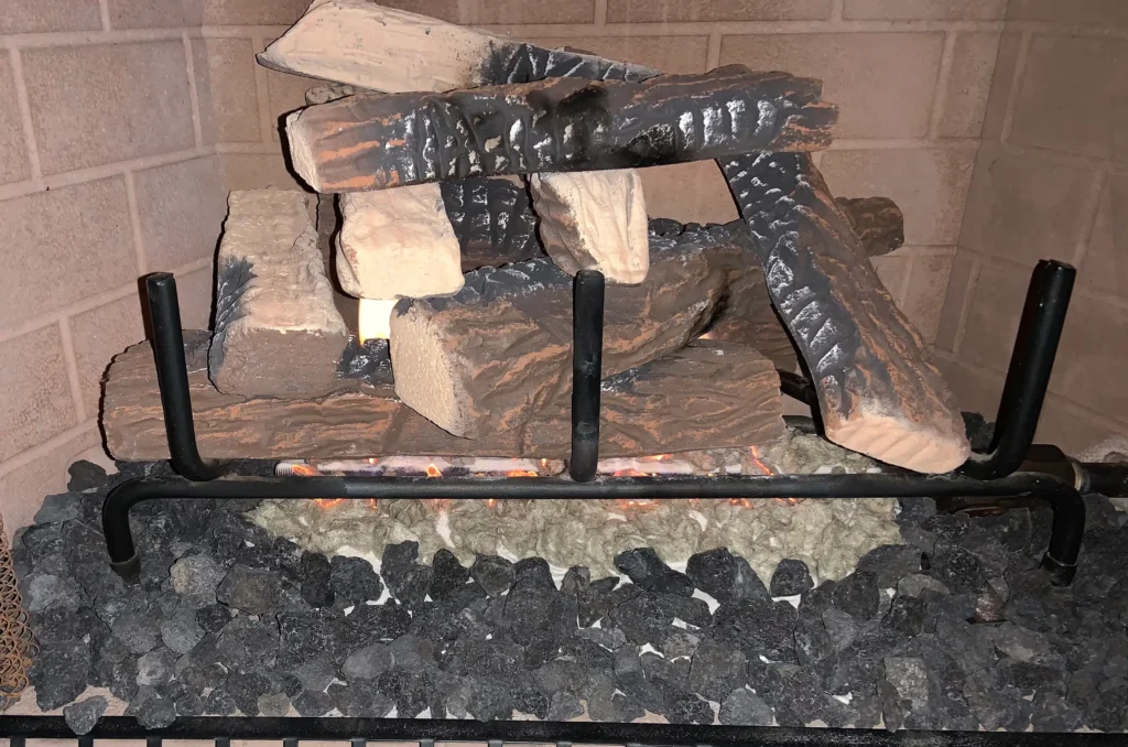 Barton 10-Piece gas Fireplace Logs 