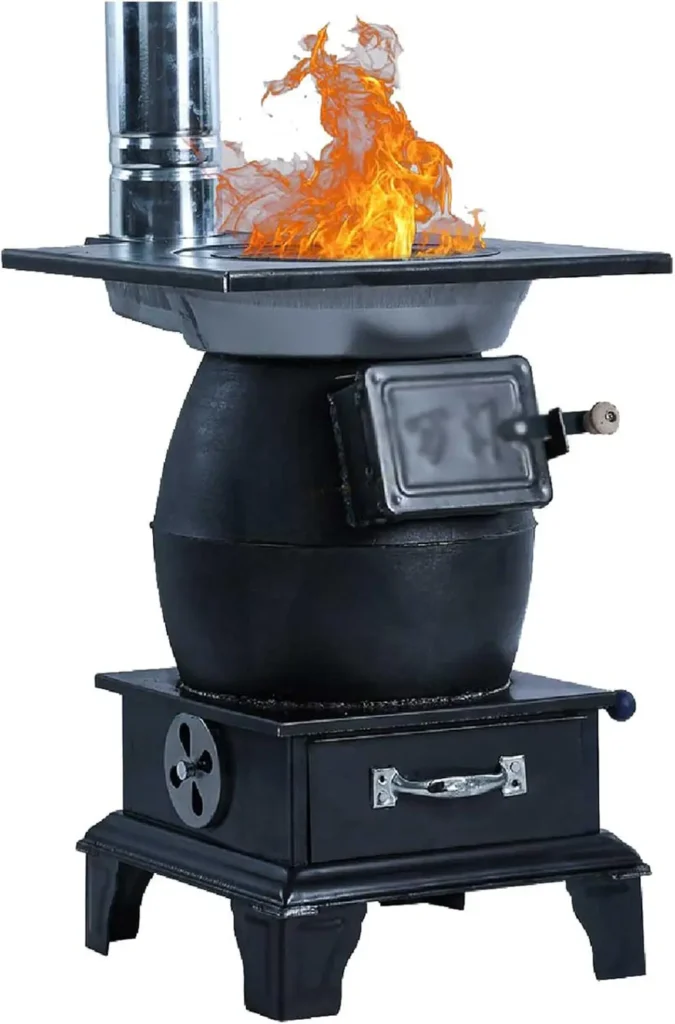 DDSS Indoor Wood-Burning Pot Belly Stove