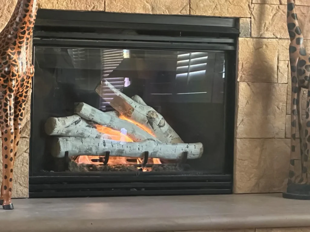 Faux Gas Fireplace Logs