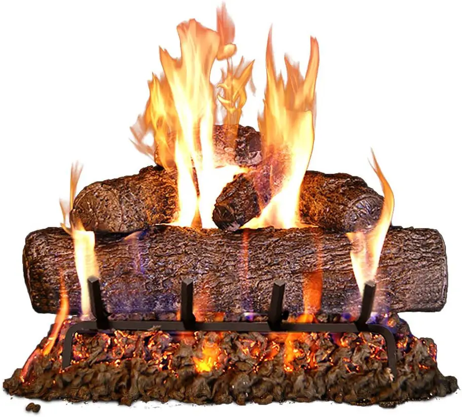 RealFyre Peterson Live Oak Gas Fireplace Log Set with Vented Burner