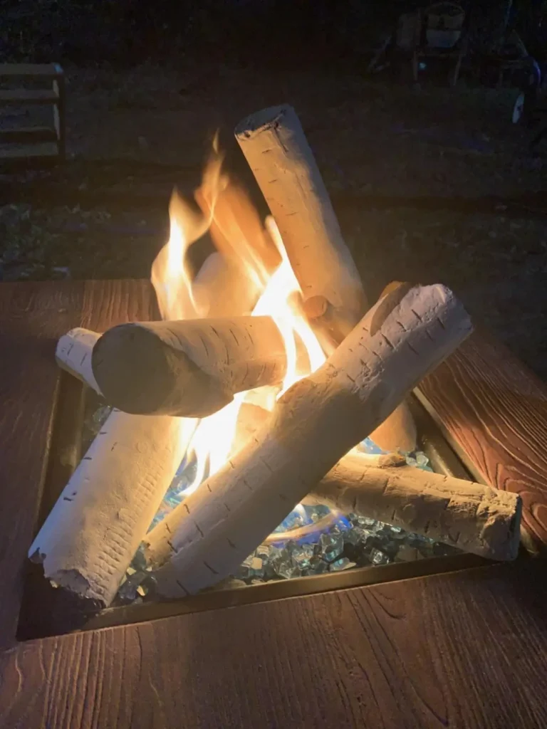 fake gas fireplace logs