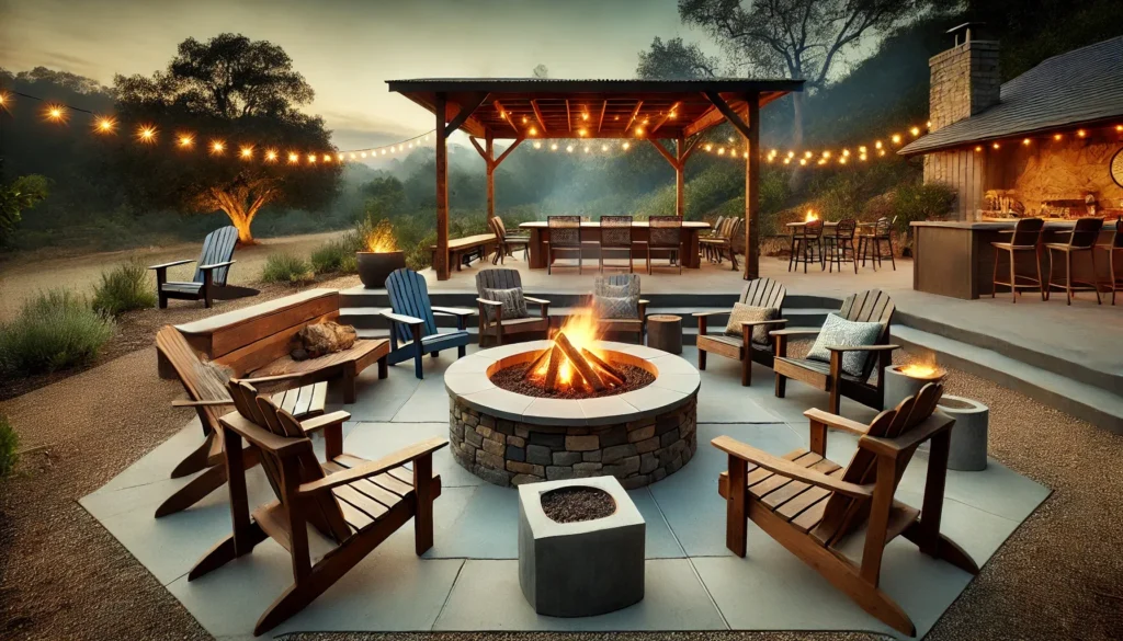 Fire Pit Bench