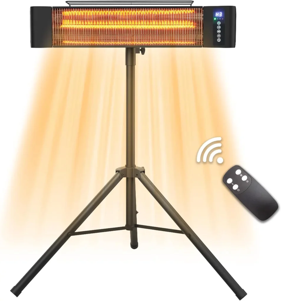 WEWARM Outdoor Infrared Heater for Patio with Tripod IP65 