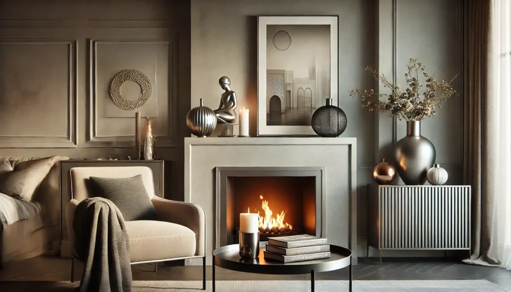 gas fireplce decor