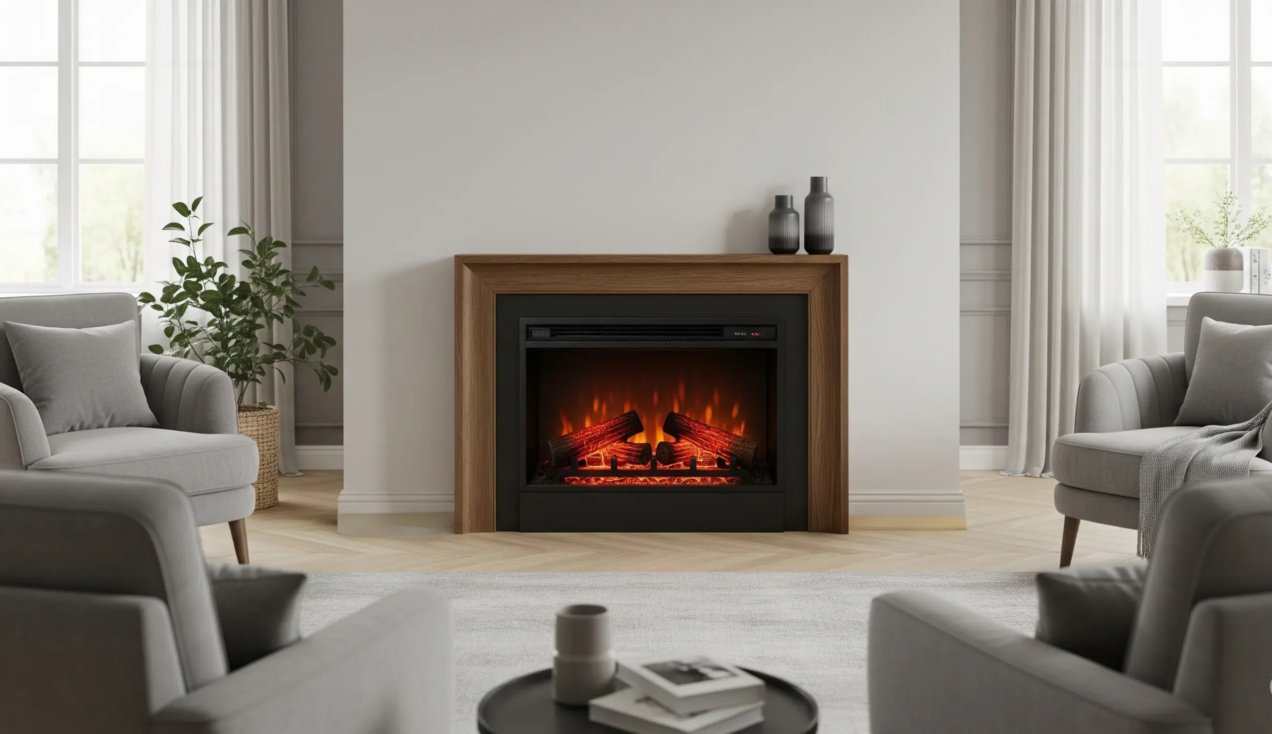 Electric Fireplace Log Inserts With Heater