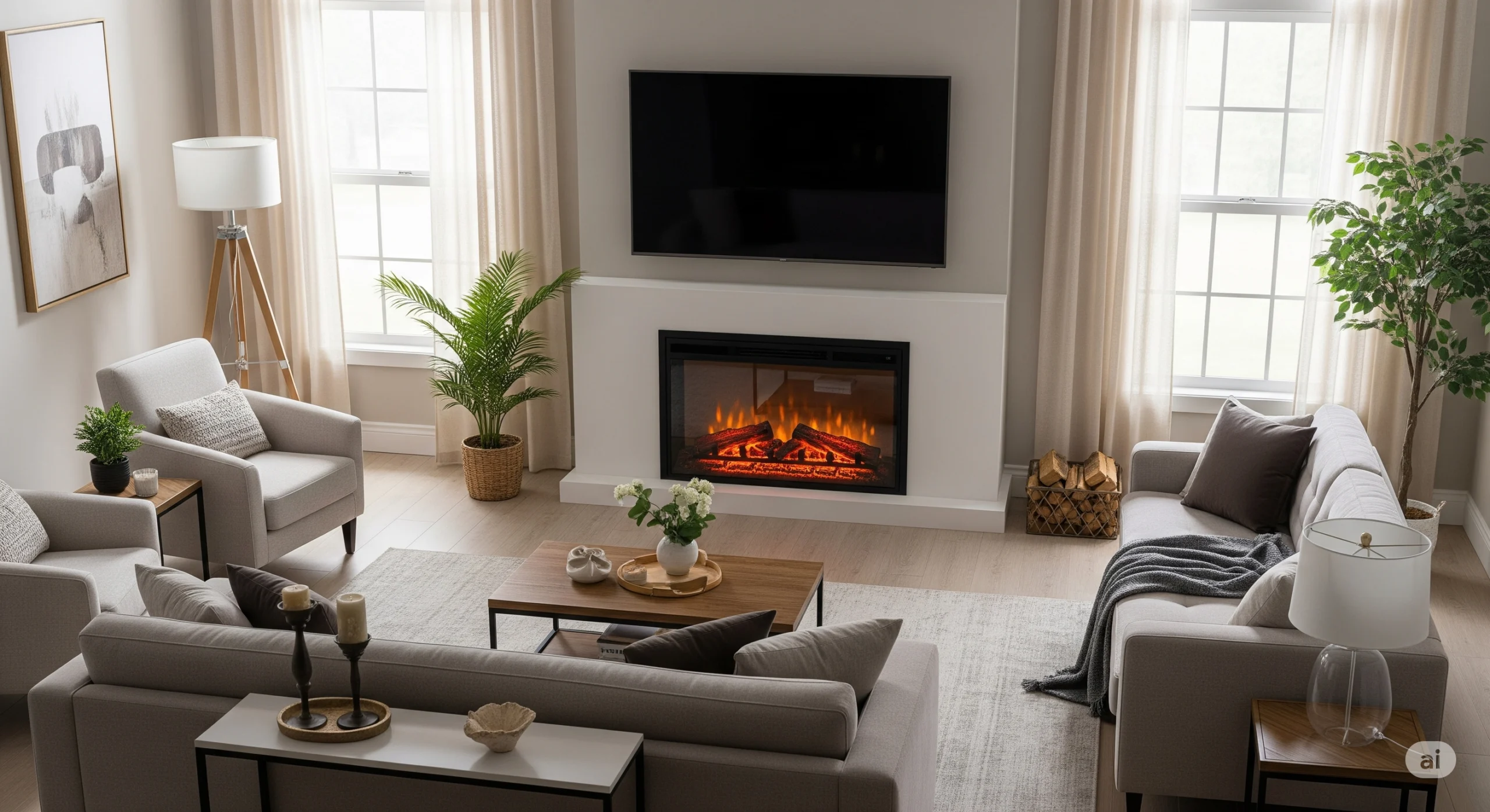 top rated electric fireplace