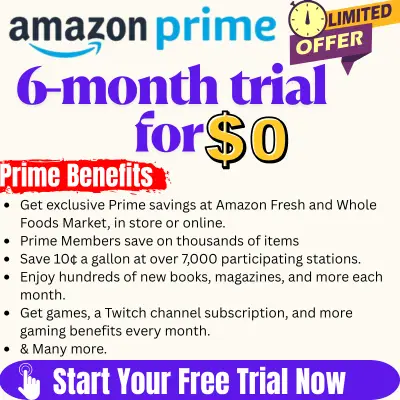 Prime for Young Adults sign-up