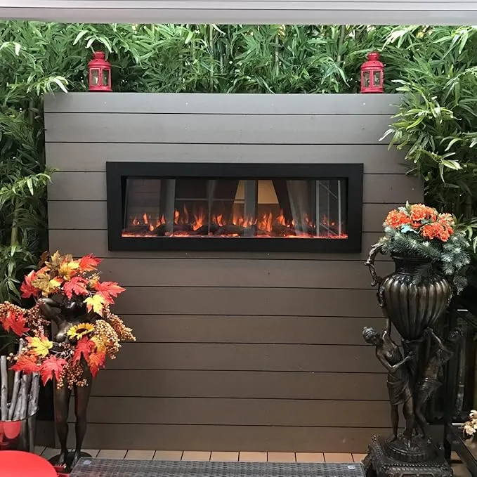 outdoor electric fireplace