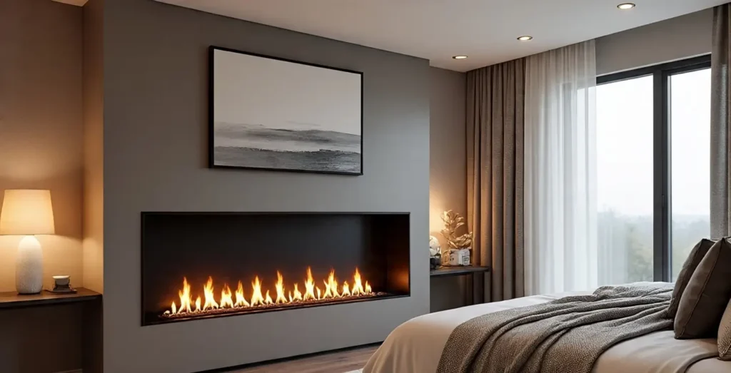 Bedroom with Fireplace