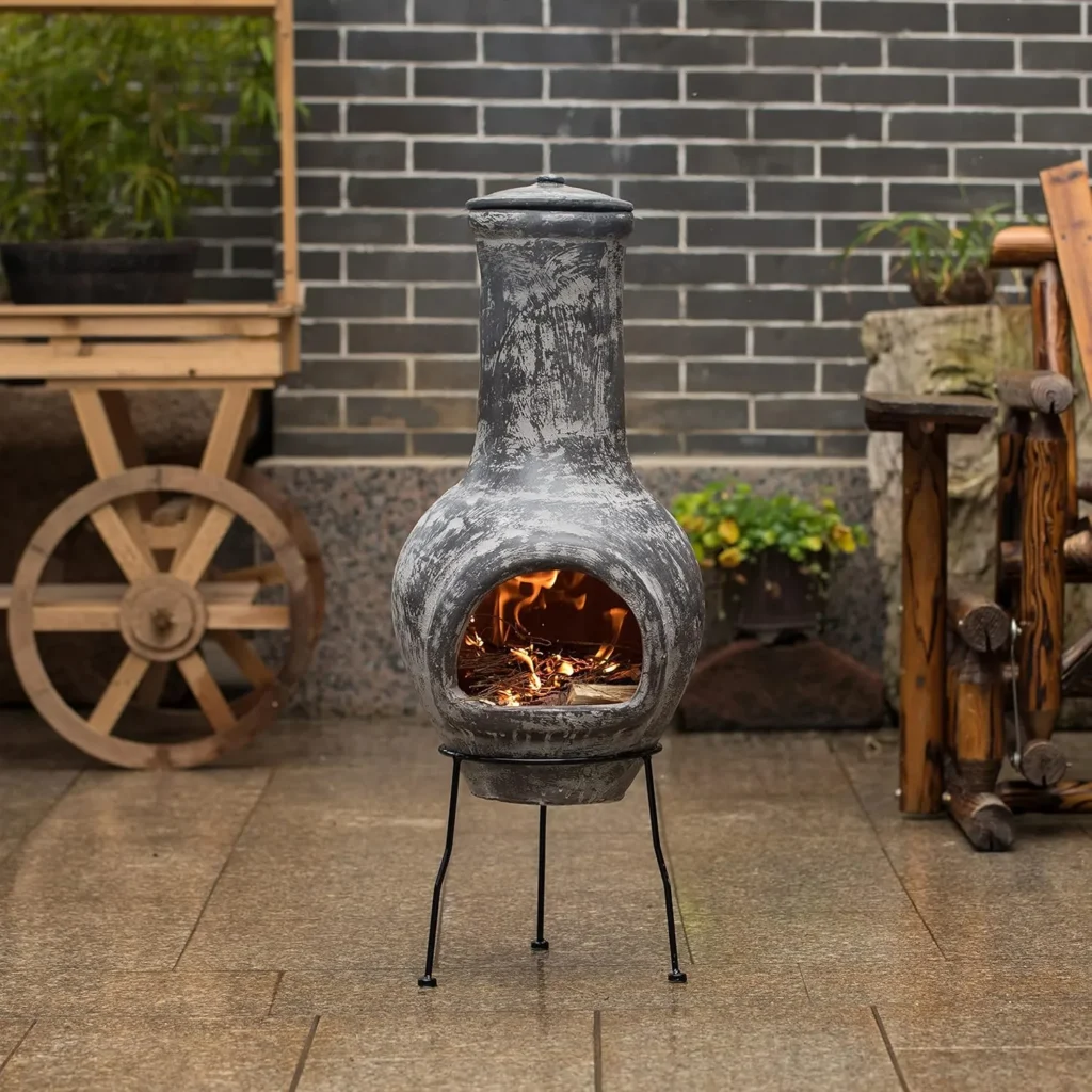 Clay Chiminea