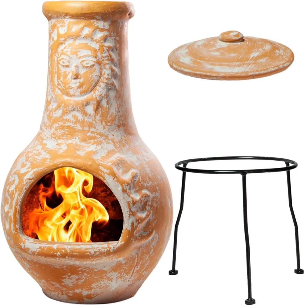 Clay Chiminea