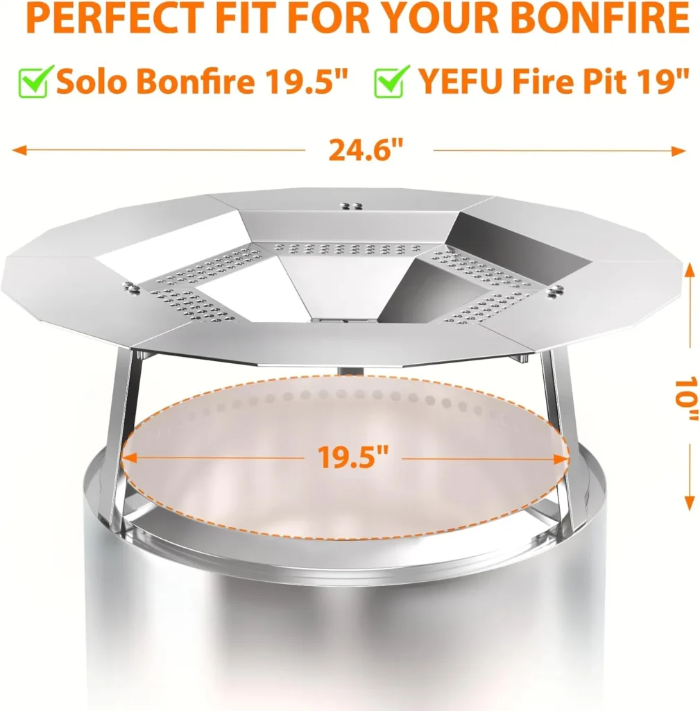 Fire Pit Heat Deflector