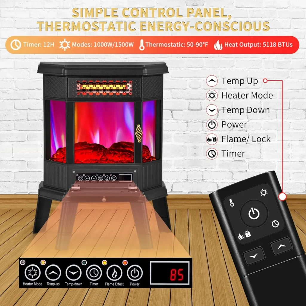 Infrared Electric Fireplace