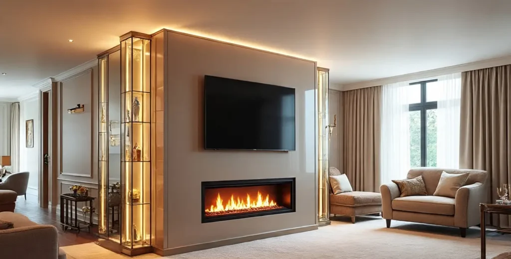 Luxury & Glam Styles Electric Fireplace Wall Mount Ideas