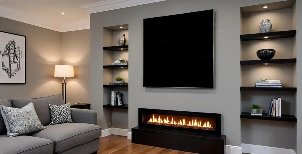 Modern & Minimalist Styles Electric Fireplace Wall Mount Ideas