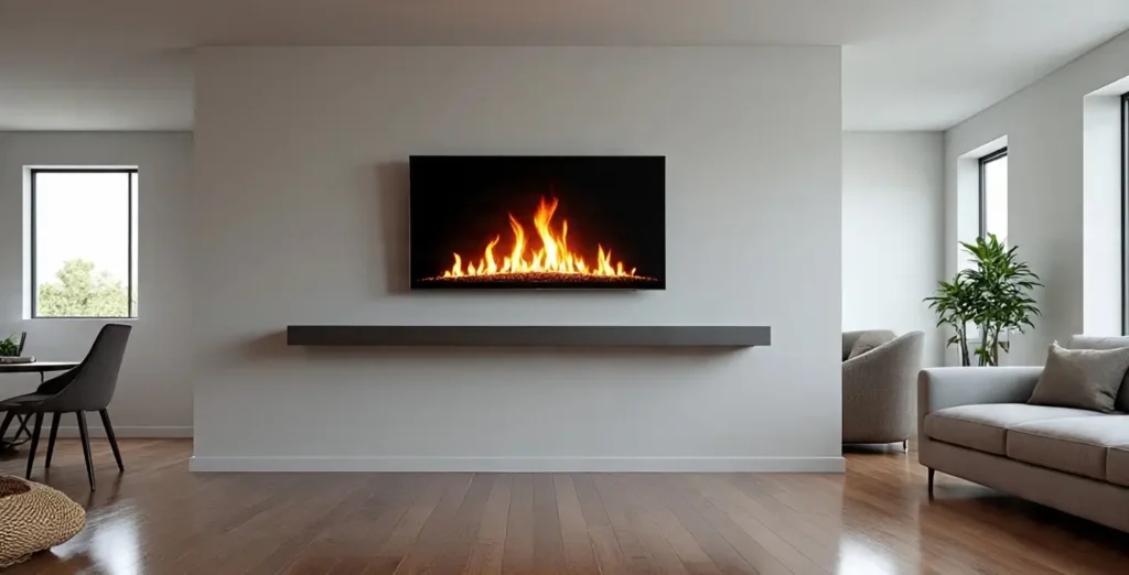 Modern & Minimalist Styles Electric Fireplace Wall Mount Ideas