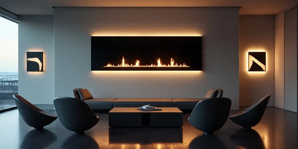 Modern & Minimalist Styles Electric Fireplace Wall Mount Ideas