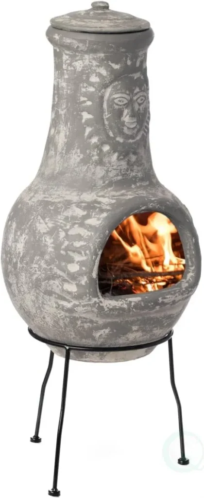 Outdoor Clay Chiminea