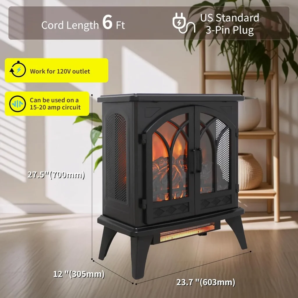 Realistic Electric Fireplace