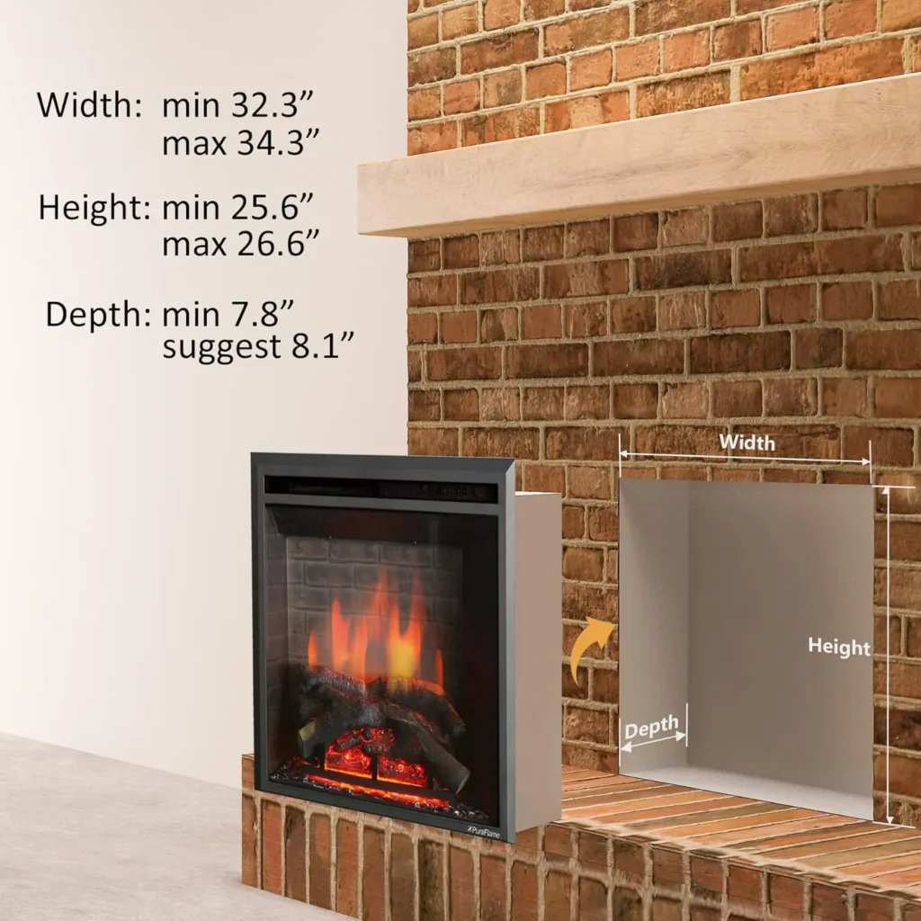 Realistic Electric Fireplace
