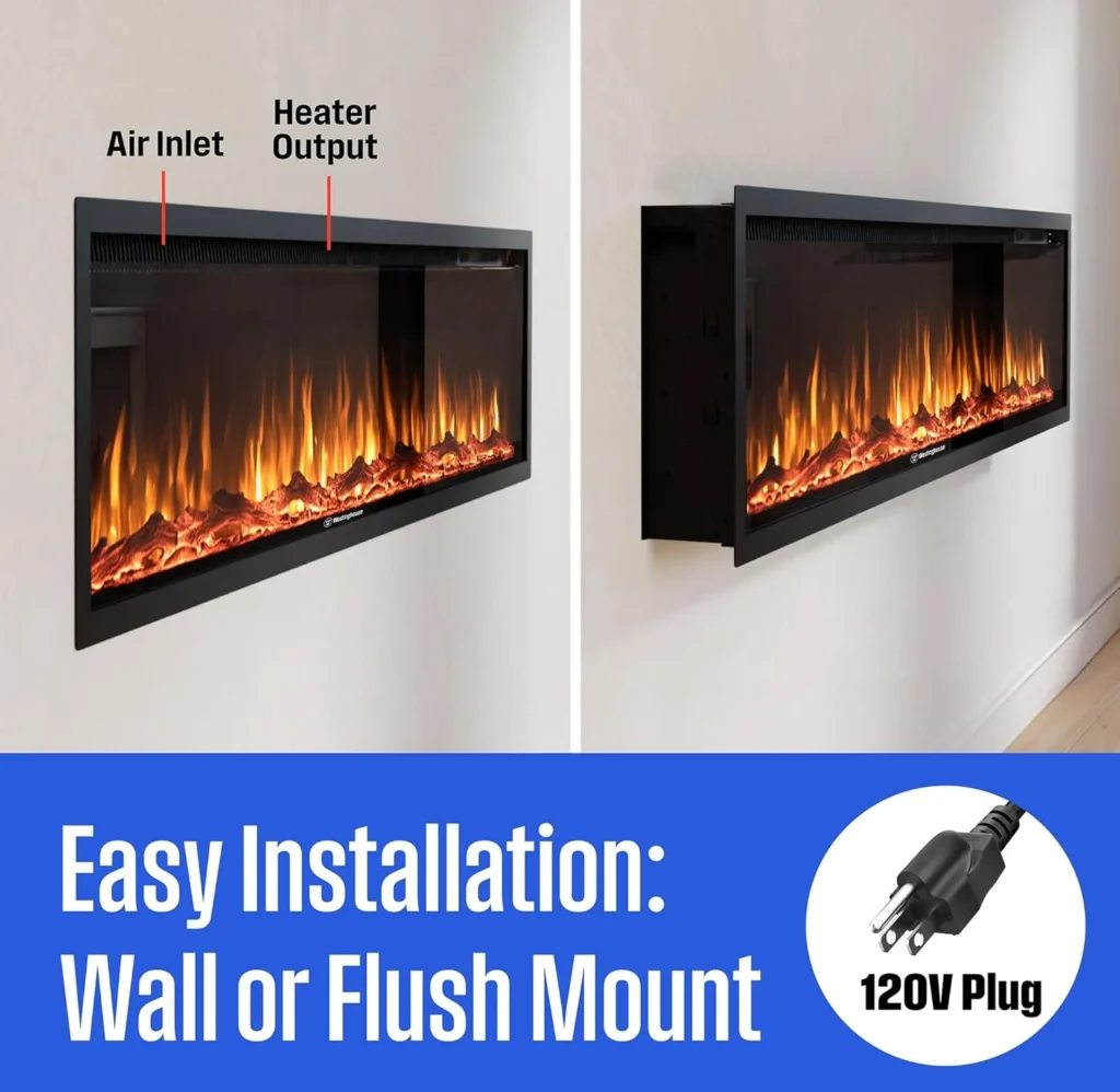 Realistic Electric Fireplace